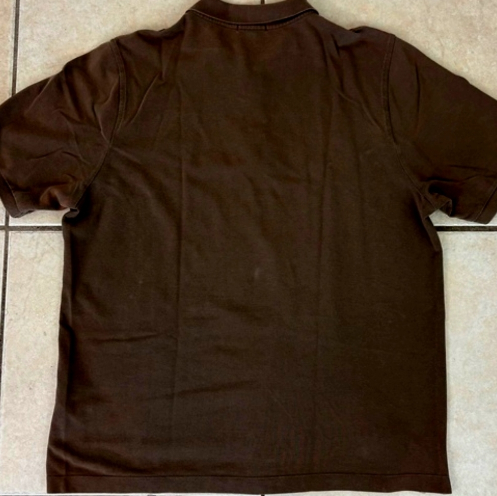 Burberry London Men's X L Brown Polo Shirt with Check Detail - Picture 4 of 6